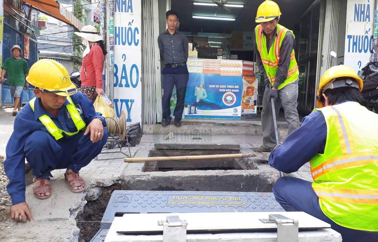 Thi công hố ga đô thị