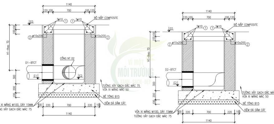 Bản vẽ hố ga composite